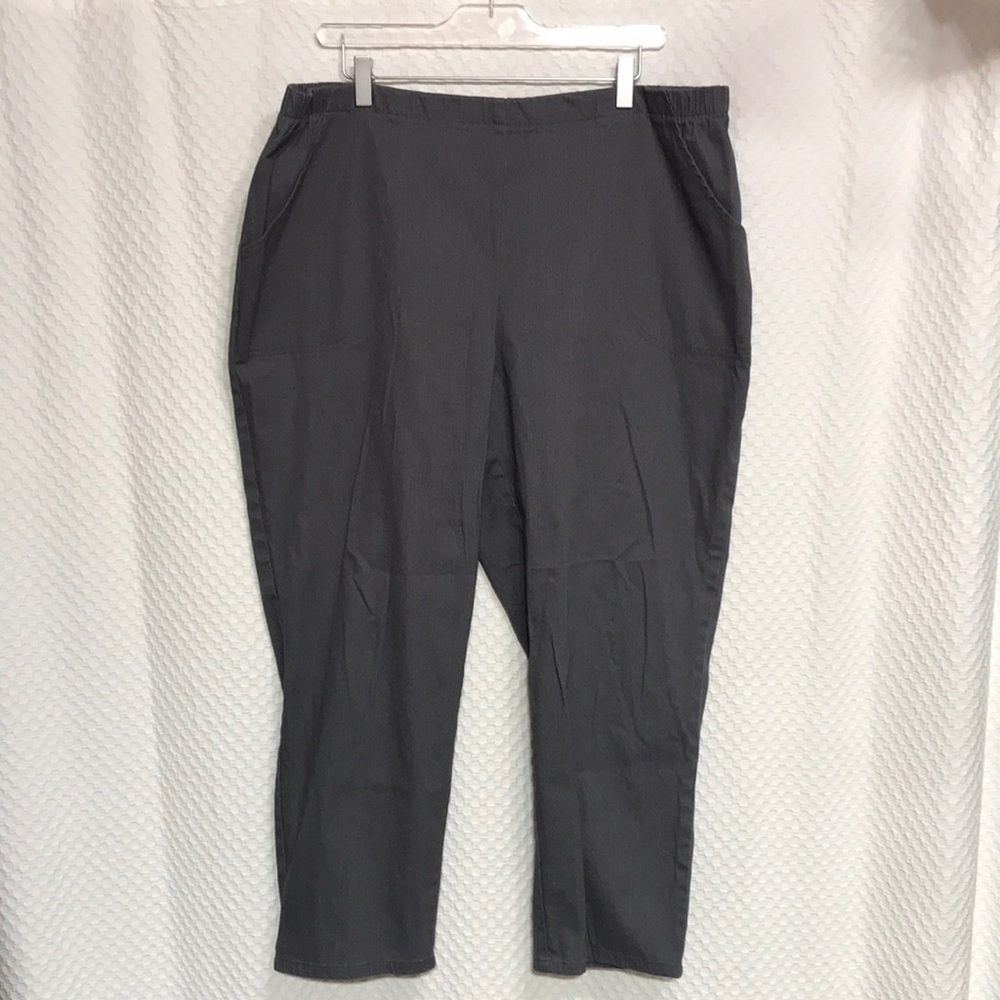 JUST MY SIZE Charcoal Gray Pants (3X Petite)